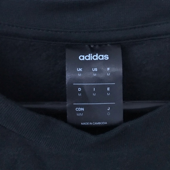 Black Adidas striped sweater - Picture 2 of 2